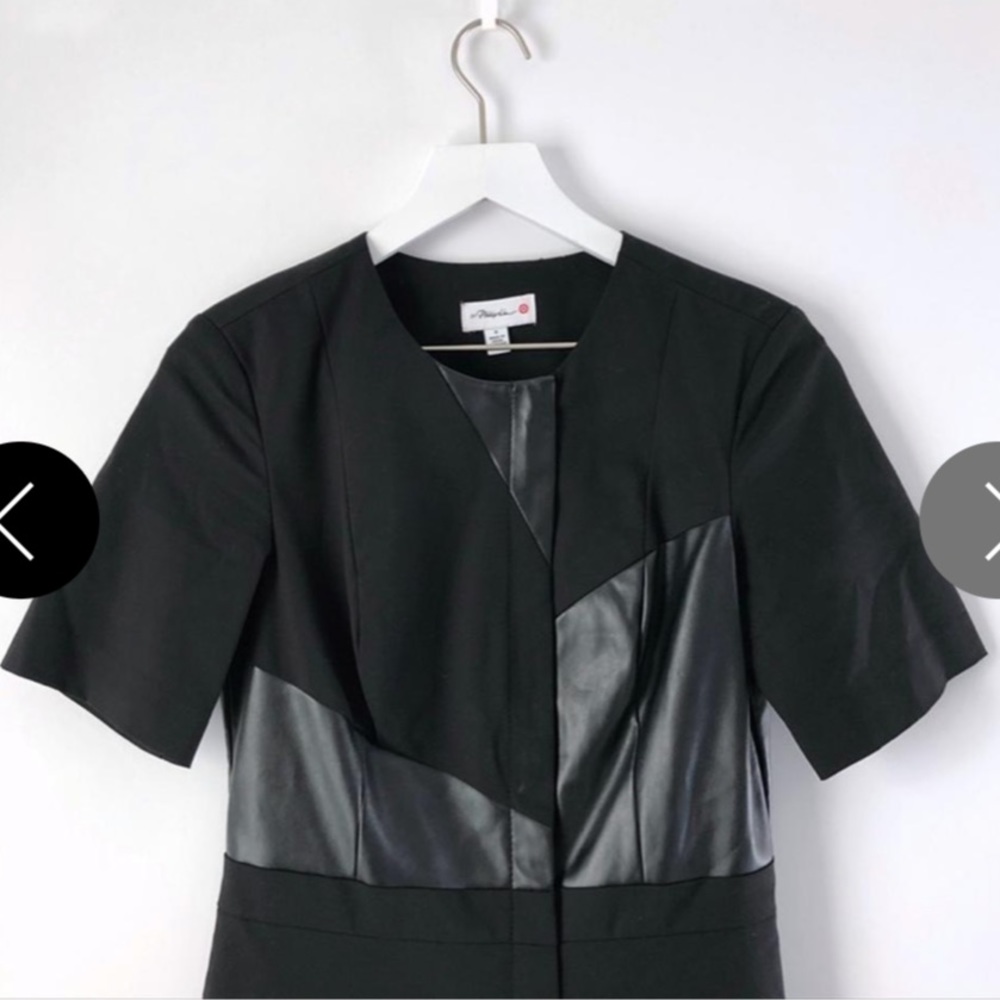 3:1 PHILIP LIM Edgy Little Black Dress Size 2 - Picture 5 of 8